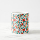 Mug Vibrant Orange Floral Garden Pattern - Elegant Tea (Centre)