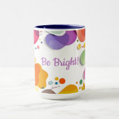 Mug Vibrant Organic Shapes Modern Abstract Art (Centre)