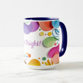 Mug Vibrant Organic Shapes Modern Abstract Art (Devant droit)
