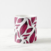 Mug Vibrant Pink Feather Pattern (Centre)