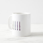 Mug Vibrant Rainbow Clarinet Art Orchestra Band Music (Devant gauche)