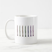 Mug Vibrant Rainbow Clarinet Art Orchestra Band Music (Gauche)