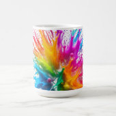 Mug Vibrant Rainbow Paint Splatter Explosion (Centre)