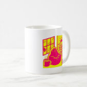 Mug Vibrant Retro Reading Nook Illustration (Devant droit)