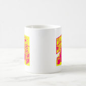 Mug Vibrant Retro Reading Nook Illustration (Centre)