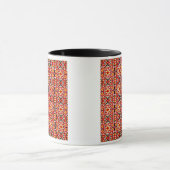 Mug Vibrant Tribal Fusion Geometric Symmetry Pattern (Centre)