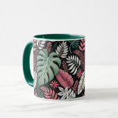 Mug Vibrant tropical botanical (Devant gauche)