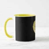 Mug Vibrations Amour Musical Coeur Jaune Musique Note  (Gauche)