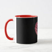 Mug Vibrations Amour musical Coeur rouge Musique Note (Gauche)