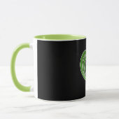 Mug Vibrations Amour Musical Coeur Vert Musique Note D (Gauche)