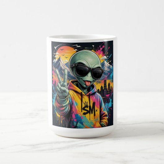 Mug Vibrations d'Alien Drôles (Centre)