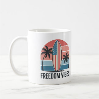 Mug Vibrations de liberté 14 juillet Eté patriotique