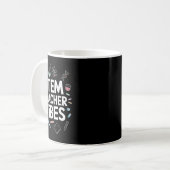 Mug Vibrations d'enseignant STEM, Enseignement des sci (Devant gauche)