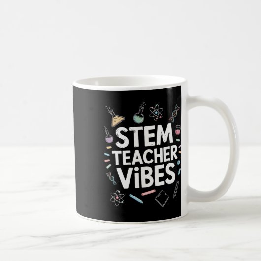 Mug Vibrations d'enseignant STEM, Enseignement des sci (Droite)