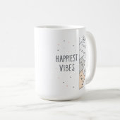 Mug Vibrations les plus heureuses Chats Mignons Esthét (Devant droit)