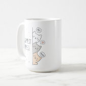 Mug Vibrations les plus heureuses Chats Mignons Esthét (Devant gauche)