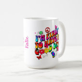 Mug Vibrations Positives Colorées Motivation pour Elle (Devant droit)