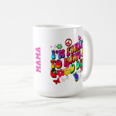 Mug Vibrations Positives Colorées Motivation pour Elle (Devant droit)