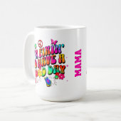 Mug Vibrations Positives Colorées Motivation pour Elle (Devant gauche)