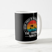 Mug Vibrations positives Été Vagues tropicales (Devant droit)