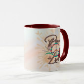 Mug vibrations rétro funky (Devant droit)