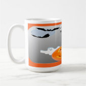 Mug Vibrations Sombres avec Bordure Orange (Gauche)