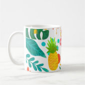 Mug Vibrations Tropicales Feuilles Florales Été Chic (Gauche)