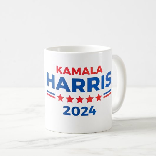 Mug Vice-Président Kamala Harris pour Président 2024 (Devant droit)