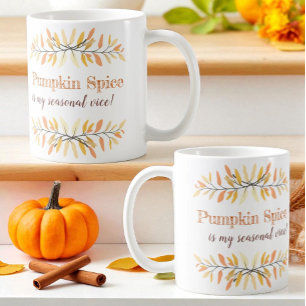 Mug Vice saisonnière personnalisée à la citrouille d'a