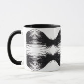 Mug Vices Abstract Black Wings Alcohol Ink Art (Gauche)