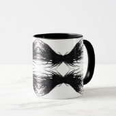 Mug Vices Abstract Black Wings Alcohol Ink Art (Devant droit)