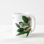 Mug Vicky personnalisable monogramme floral rose chic (Devant droit)