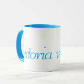 Mug Victoria bleu (Devant gauche)