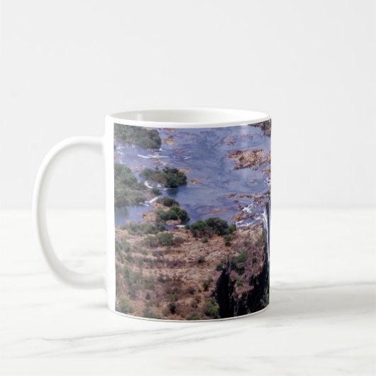 Mug Victoria Falls vue aérienne - Zimbabwe, Afrique (Gauche)