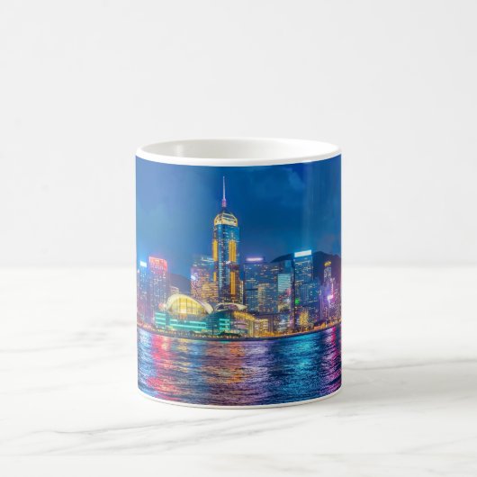 Mug Victoria Harbour & Hong Kong Skyline à la nuit (Centre)