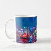Mug Victoria Harbour & Hong Kong Skyline à la nuit (Gauche)