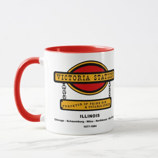 Mug Victoria Station Restaurants de l'Illinois 1977-19 (Gauche)