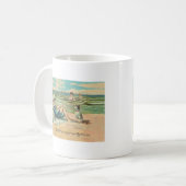 Mug Victorian Beach Swim Girl Ocean Summer Vacances (Devant gauche)
