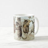 Mug Victorian Era Caroling Chats par Louis Wain Holida (Devant droit)