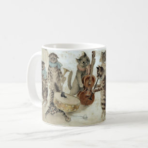 Mug Victorian Era Caroling Chats par Louis Wain Holida