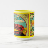 Mug Victorian Era Halifax Canada Canned Lobster Label (Centre)