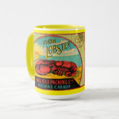 Mug Victorian Era Halifax Canada Canned Lobster Label (Devant gauche)