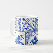 Mug Victorian Majolica : Patchwork Tile Motif. (Devant gauche)