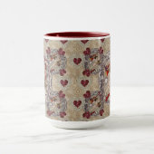 Mug Victorian Valentine Angel Red Heart (Centre)