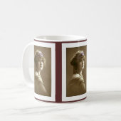 Mug Victorian woman hair in beads and scarf (Devant gauche)