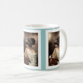 Mug Victorian woman hair up in beads (Devant droit)