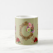 Mug victorien Rose rouge florale (Centre)