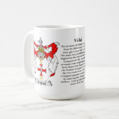 Mug Vidal, l'origine, la signification et la crête (Devant gauche)