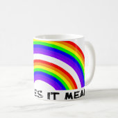 Mug Vidéo double arc-en-ciel (Devant droit)