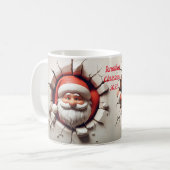 Mug Vidéo en 3D du Père Noël (Devant gauche)